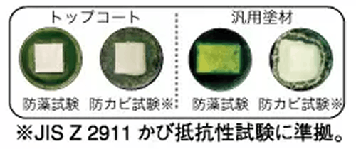 JIS Z 2911 かび抵抗性試験に準拠