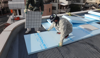 ルーフマット断熱工法 施工例